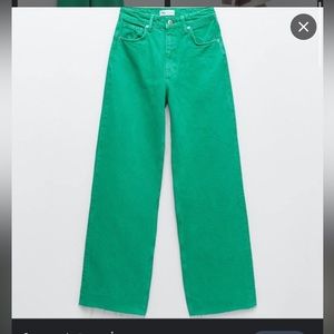 H & M wide leg twill viral jeans